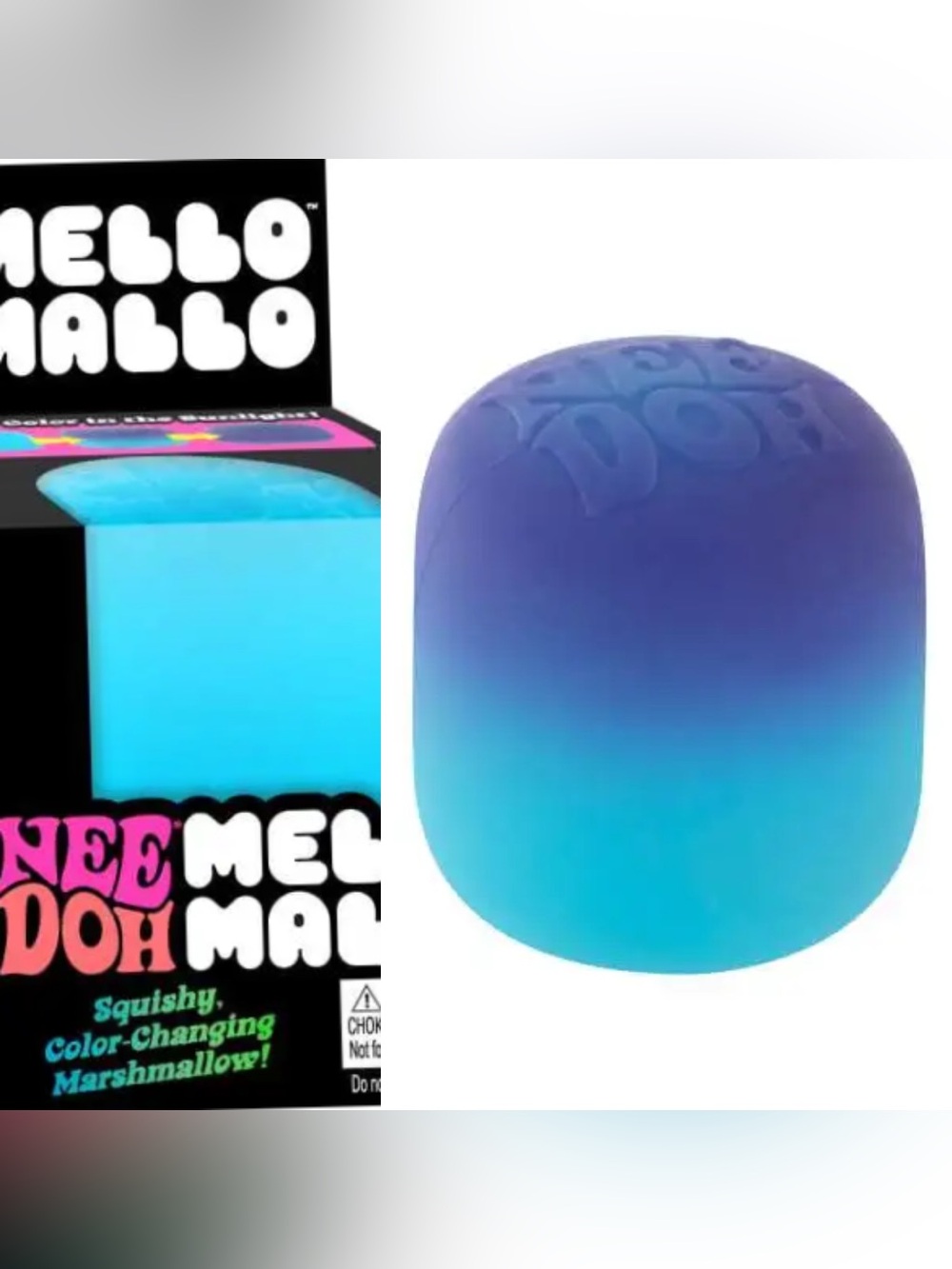 NeeDoh Mello Mallo BLUE Color Changing Marshmallow